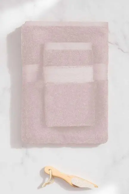 2 Parça Battal Lüks Premium Banyo Spa Havlu Takımı 90x160 Cm Pudra