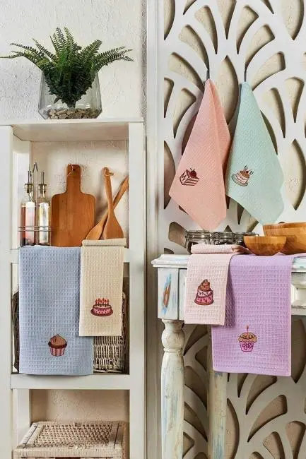 6 Parça Mutfak Kurulama Bezi 40 X 60 Cm Cake